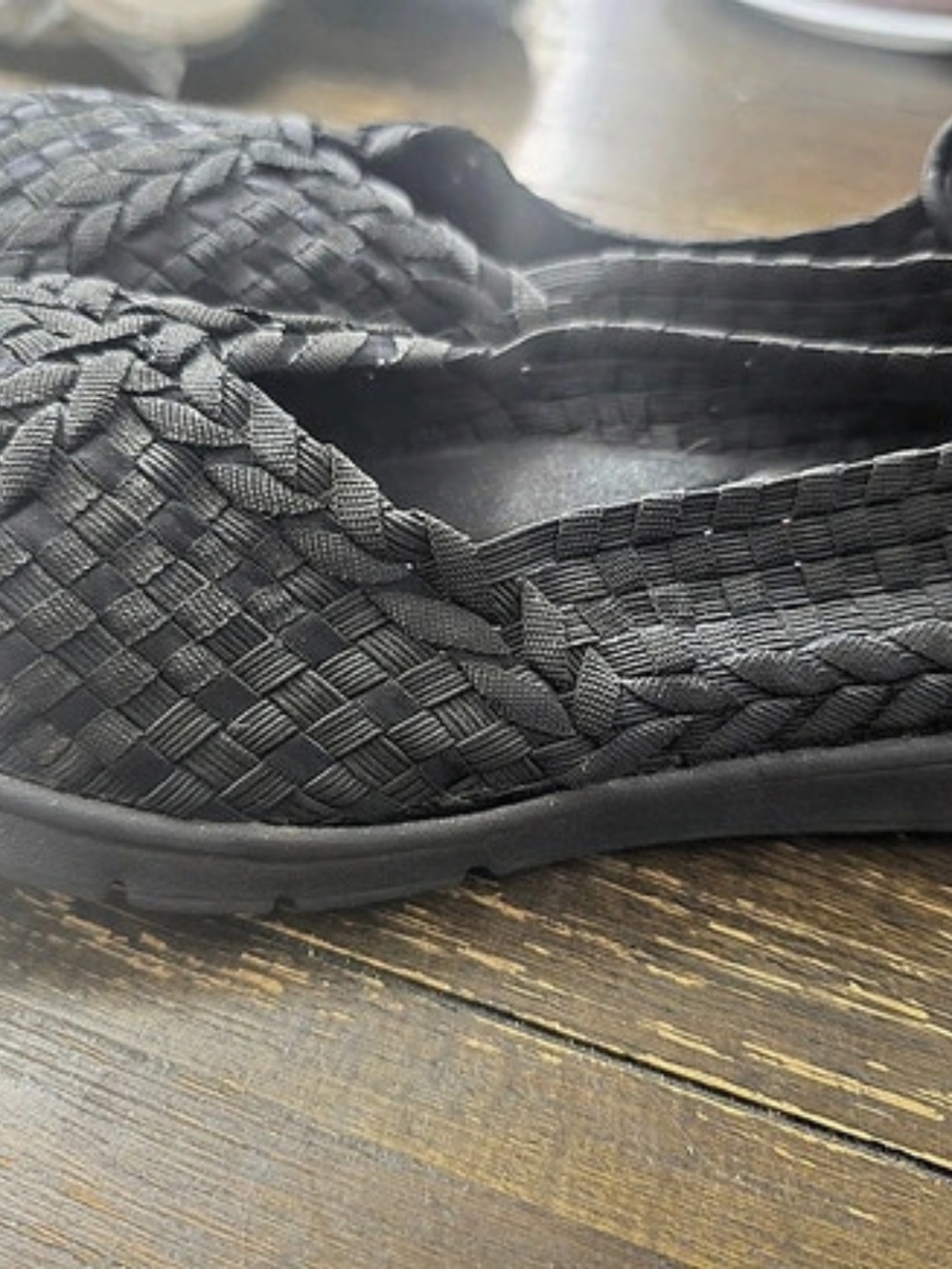 Skechers Go Walk Black Woven Sneakers US 7.5